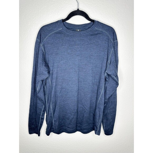 KÜHL Other - Kuhl Shirt Mens Large Blue Long Sleeve Crew Performance Hiking Thumbholes Trail